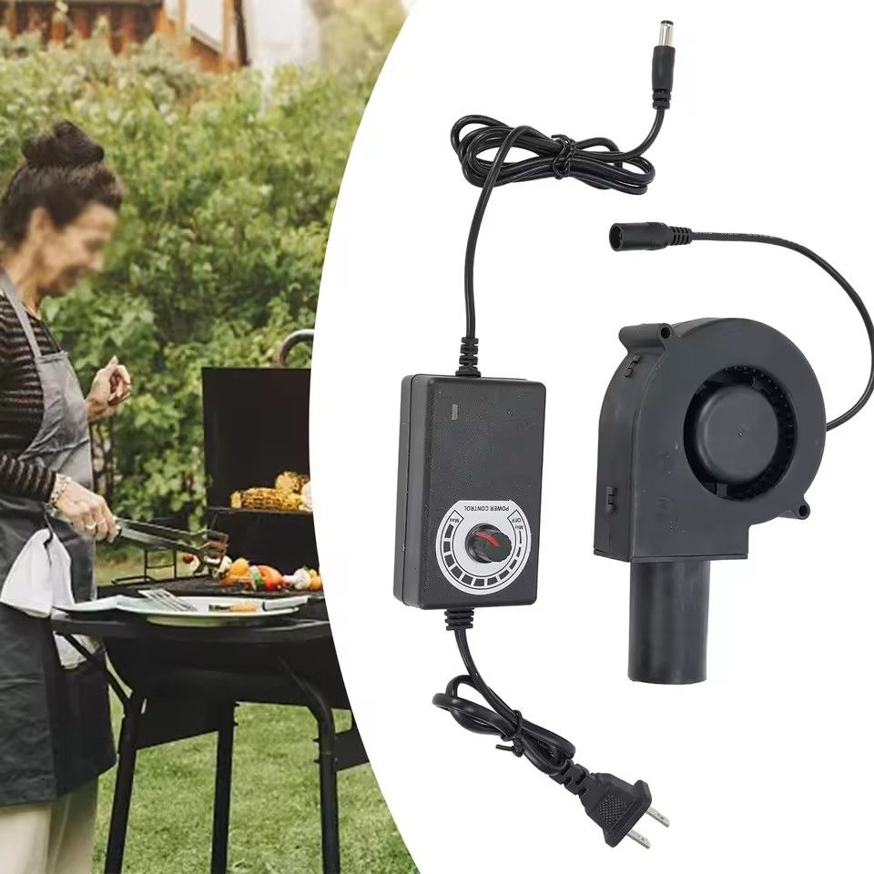 Adjustable Blower Fan For BBQ Heater Blower Air Blower Cooking Speed Controller Outdoor Portable Machine