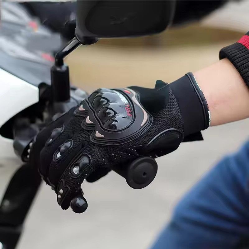 Motorcycle Gloves Men's Motorcycle Gloves Breathable Closed Finger Racing Gloves for Outdoor Sports Crossbike Riding C-685