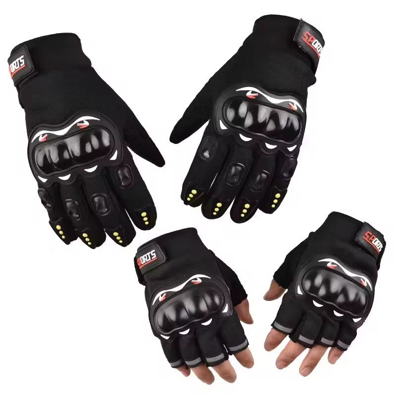 Motorcycle Gloves Men's Motorcycle Gloves Breathable Closed Finger Racing Gloves for Outdoor Sports Crossbike Riding C-685
