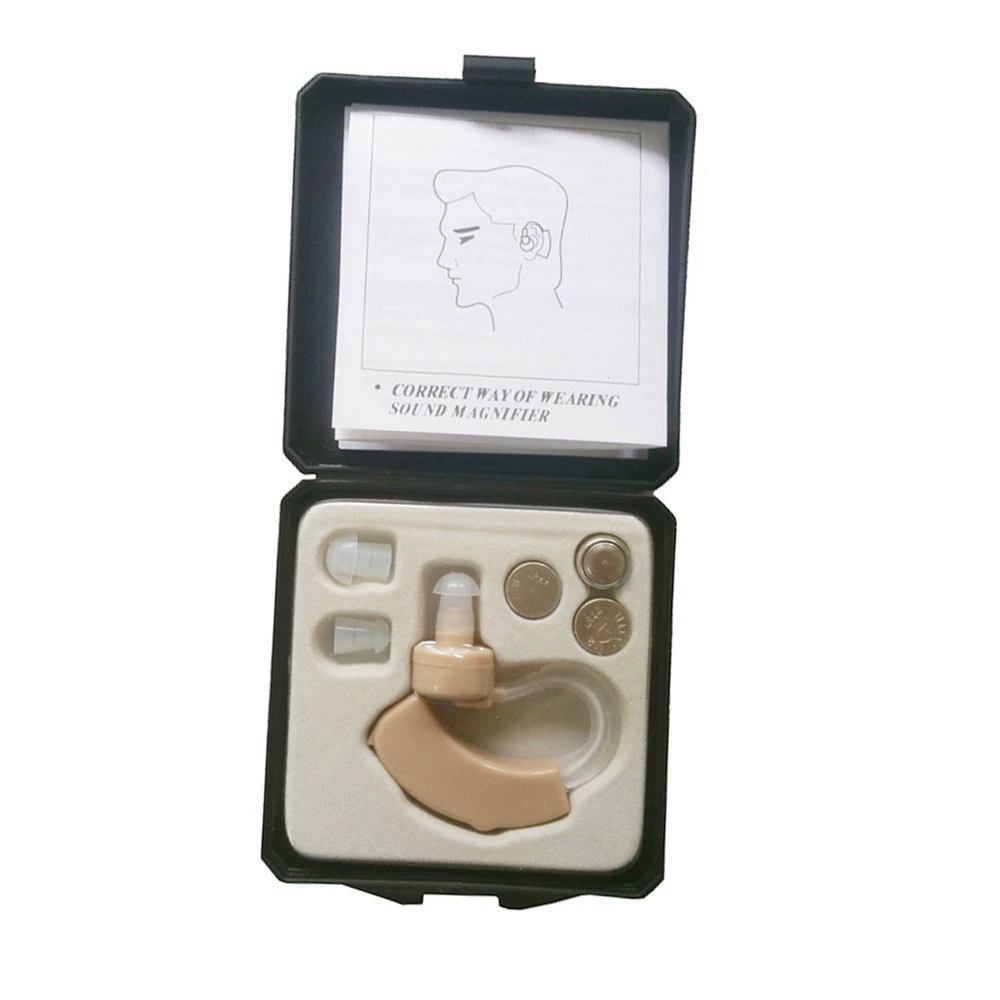 BTE Hearing Aid Ear for Deafness Sound Amplifier Adjustable Hearing Aids Portable Super Ear Hearing Amplifier for the Elderly B2--115