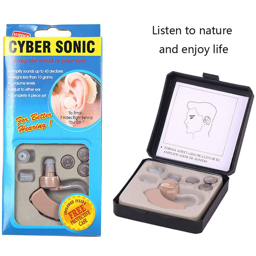 BTE Hearing Aid Ear for Deafness Sound Amplifier Adjustable Hearing Aids Portable Super Ear Hearing Amplifier for the Elderly B2--115