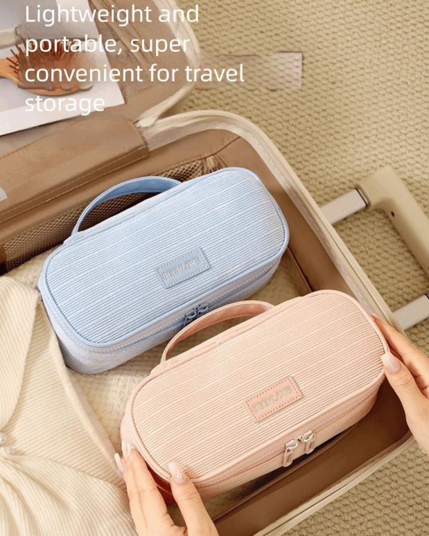 1PC Hand-held Cosmetic Bag Small Makeup Organizer Bags Woman Large Capacity Toiletry Bag Makeup Bruses Holder Travel Organizer