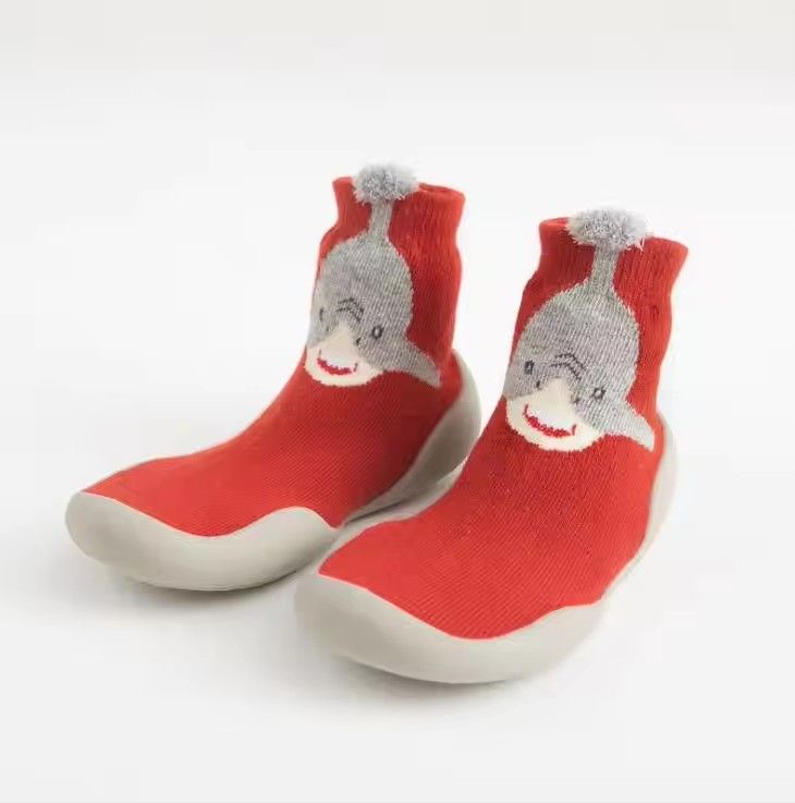 Spring Baby Toddler Shoes Baby Shoes Non-slip Fox Tiger Thickening Shoes Sock Floor Shoes Foot Socks Animal Style