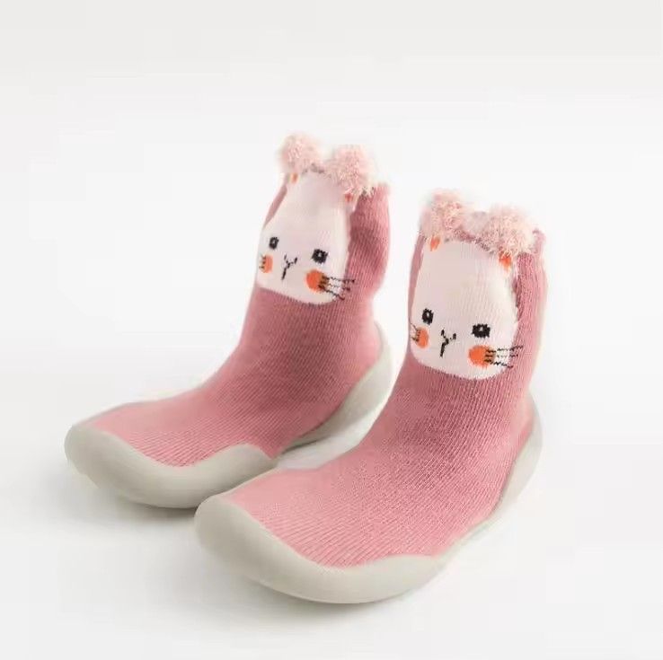 Spring Baby Toddler Shoes Baby Shoes Non-slip Fox Tiger Thickening Shoes Sock Floor Shoes Foot Socks Animal Style