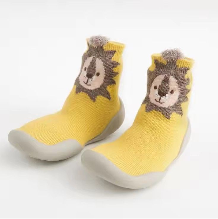 Spring Baby Toddler Shoes Baby Shoes Non-slip Fox Tiger Thickening Shoes Sock Floor Shoes Foot Socks Animal Style