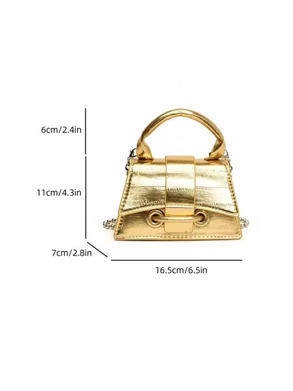 1PC Women Bag Silver Chic Crossbody Bag Luxury Designer Small Shoulder Bag Fashion Gold Mini Coin Purse Handbag for Woman