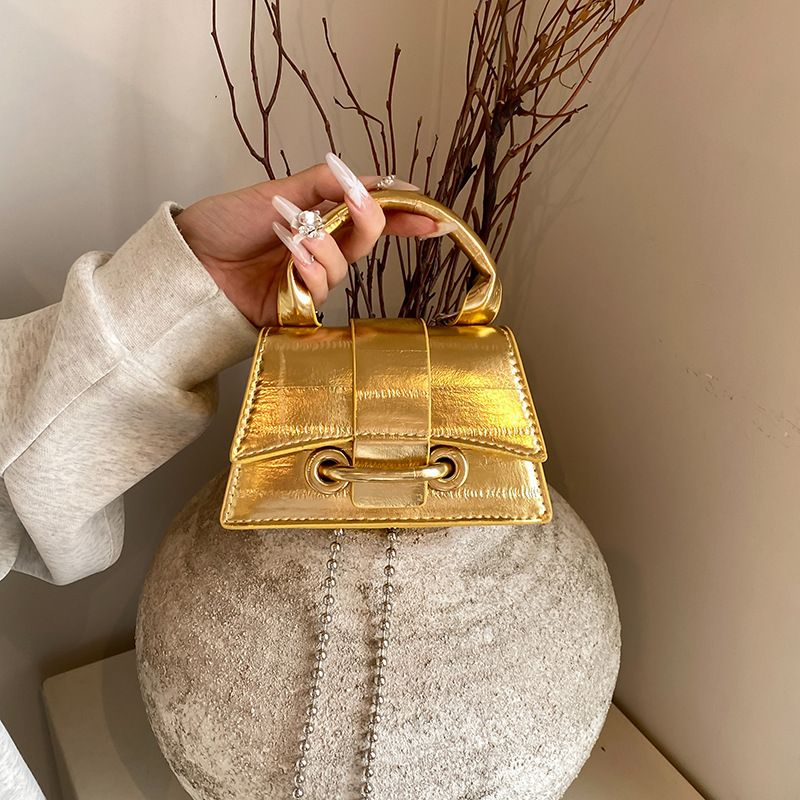 1PC Women Bag Silver Chic Crossbody Bag Luxury Designer Small Shoulder Bag Fashion Gold Mini Coin Purse Handbag for Woman