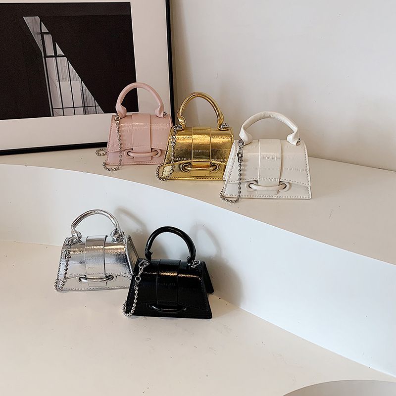 1PC Women Bag Silver Chic Crossbody Bag Luxury Designer Small Shoulder Bag Fashion Gold Mini Coin Purse Handbag for Woman