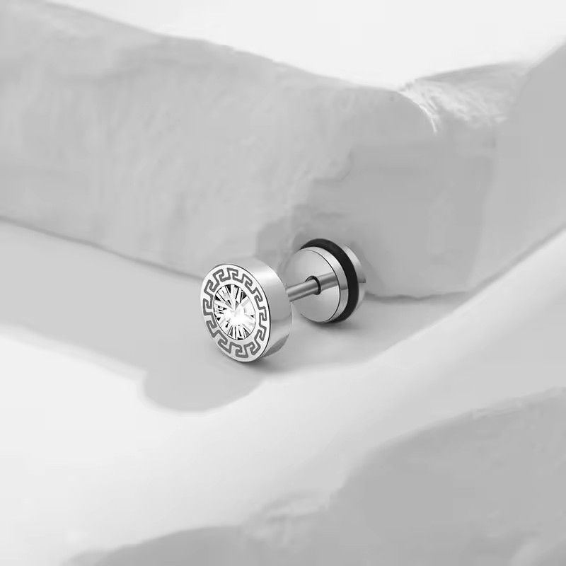 1PC Pattern Zircon Earrings For Men Minimalist Style Personalized Men's Hip-Hop Cool Accessories（Attention: This is a sale, not a pair）