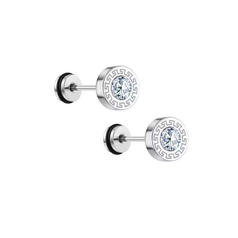 1PC Pattern Zircon Earrings For Men Minimalist Style Personalized Men's Hip-Hop Cool Accessories（Attention: This is a sale, not a pair）