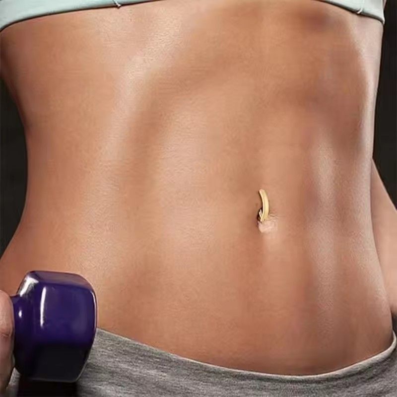 1PC Implant Grade Titanium Belly Button Ring Septum Ring Clicker Belly Clip Navel Ring Curved Barbell Piercing Jewelry