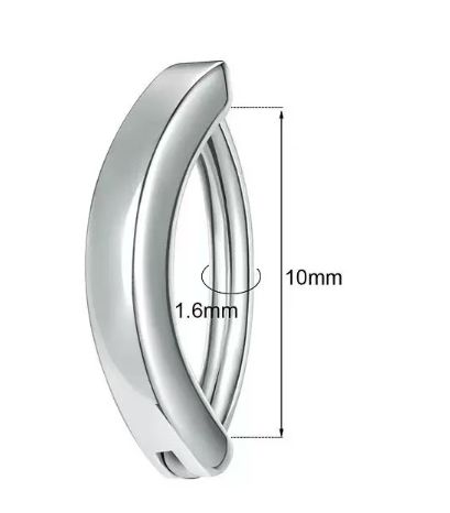 1PC Implant Grade Titanium Belly Button Ring Septum Ring Clicker Belly Clip Navel Ring Curved Barbell Piercing Jewelry