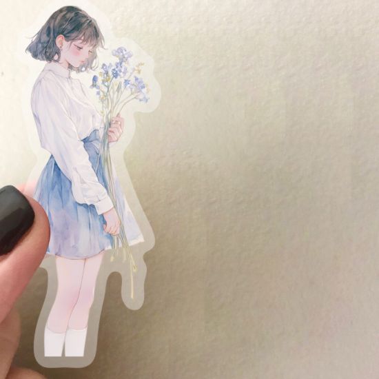 50PCS High Street Girls Dressing Stickers Dress Up Aesthetic Cute Decal Laptop Notebook Phone Decoration PET Waterproof Sticker H-31