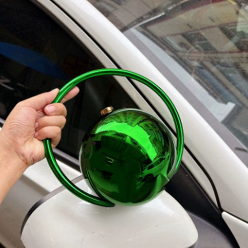 2025 Luxury Women Golden Round Handle Marble Pattern Evening Clutch Bag Brand Fashion Acrylic Smooth Bright Round Ball Handbags