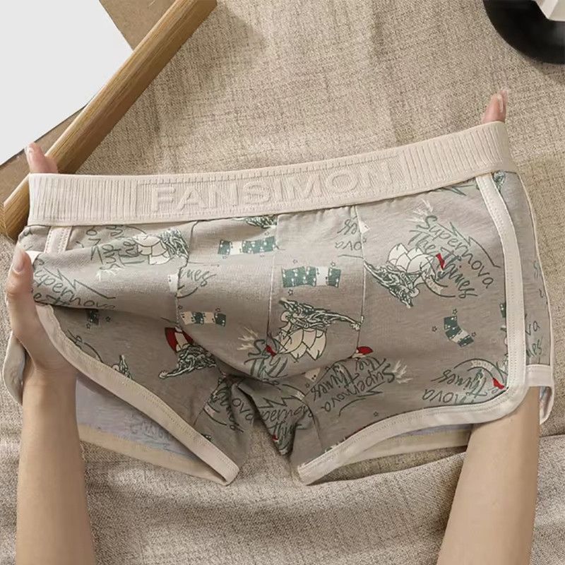 Men Underwear Print Boxers Sexy Lingerie Breathable Panties Soft Homewear Boxer Shorts Trunk Seamless Underpant Men's Clothing