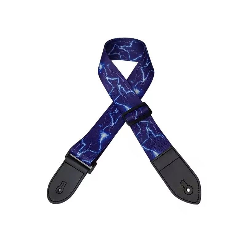 1PC 36 Inch Embroidered Electric Guitar Shoulder Strap Heat Transfer Printed Folk Guitar Bag Strap Piano Strap