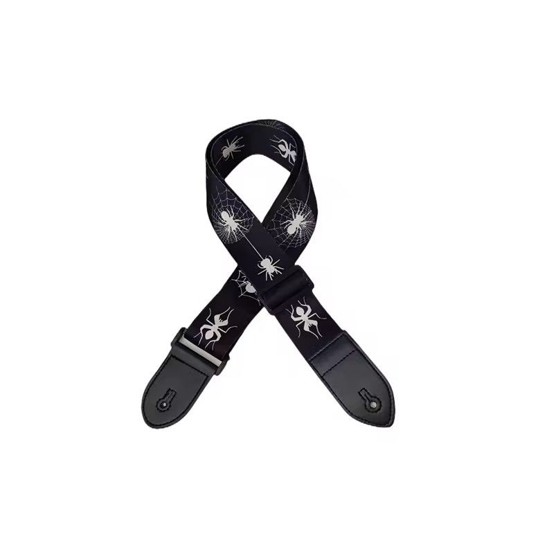 1PC 36 Inch Embroidered Electric Guitar Shoulder Strap Heat Transfer Printed Folk Guitar Bag Strap Piano Strap