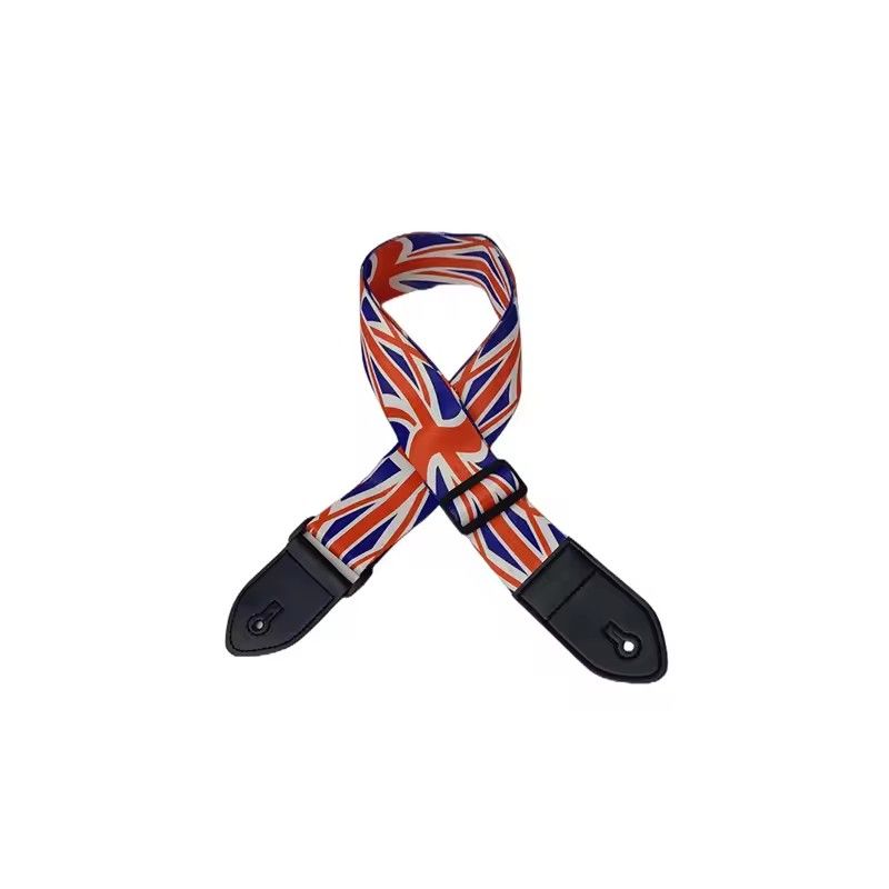 1PC 36 Inch Embroidered Electric Guitar Shoulder Strap Heat Transfer Printed Folk Guitar Bag Strap Piano Strap