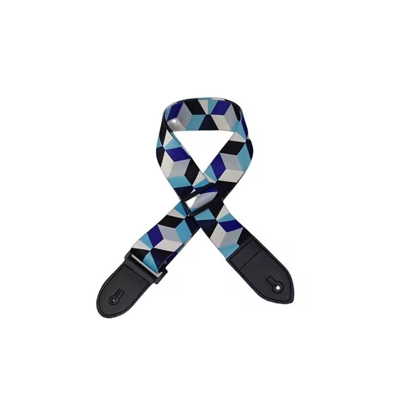 1PC 36 Inch Embroidered Electric Guitar Shoulder Strap Heat Transfer Printed Folk Guitar Bag Strap Piano Strap