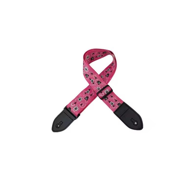 1PC 36 Inch Embroidered Electric Guitar Shoulder Strap Heat Transfer Printed Folk Guitar Bag Strap Piano Strap