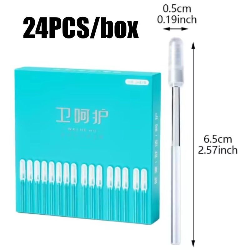 24Pcs Disposable Silicone EarWax Remover sticky ear pick For Kids Olders Adult Ear Cleaner Reusable Adhesive Earpick