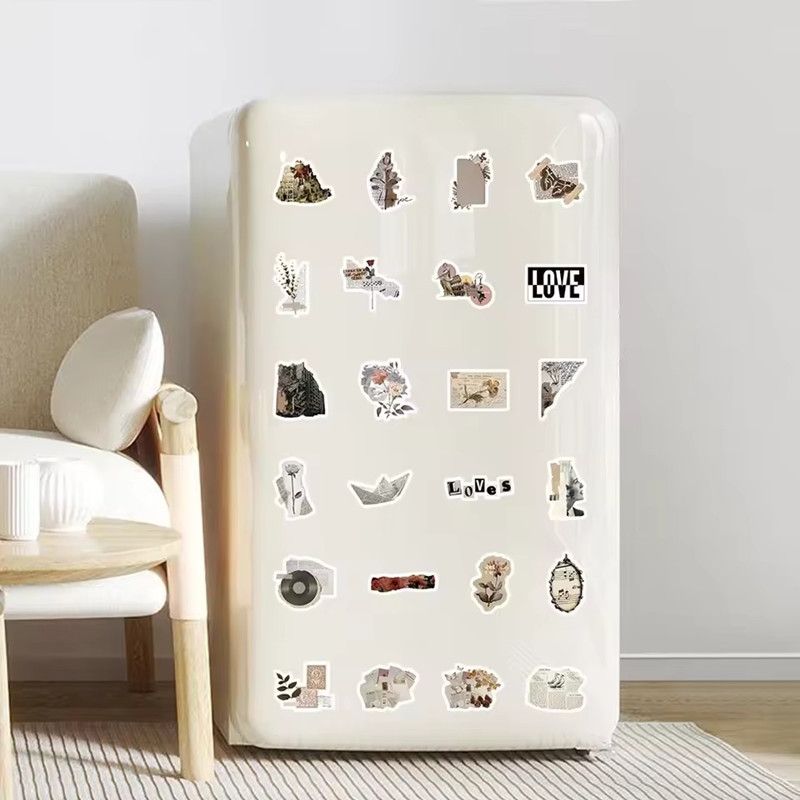100PCS Vintage Artistic Retro Art Graffiti Stickers for Helmet Bicycle Hand Account Pencil Case Decals