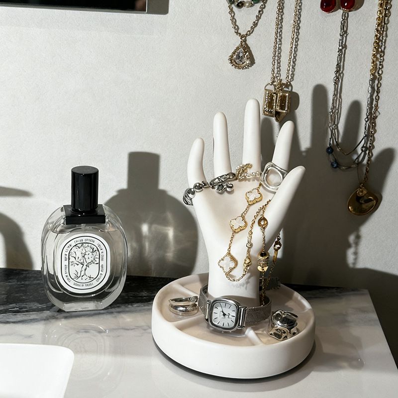 Creative Fingers Jewelry Storage Rack Makeup Table One-Handed Jewelry Storage Holder Home Bedroom Decoration Storage Ornament