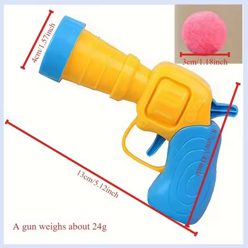 21PCS Toys for Interactive Kittens Plush Ball Shooting Gun Cat Toys Mini Pompoms Launcher Games Pet Accessories Supplies