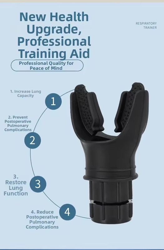 1PC Silicone Respiratory Trainer Lung Ventilator Fitness Equipment High-altitude Respiratory Training Tools for Exercise