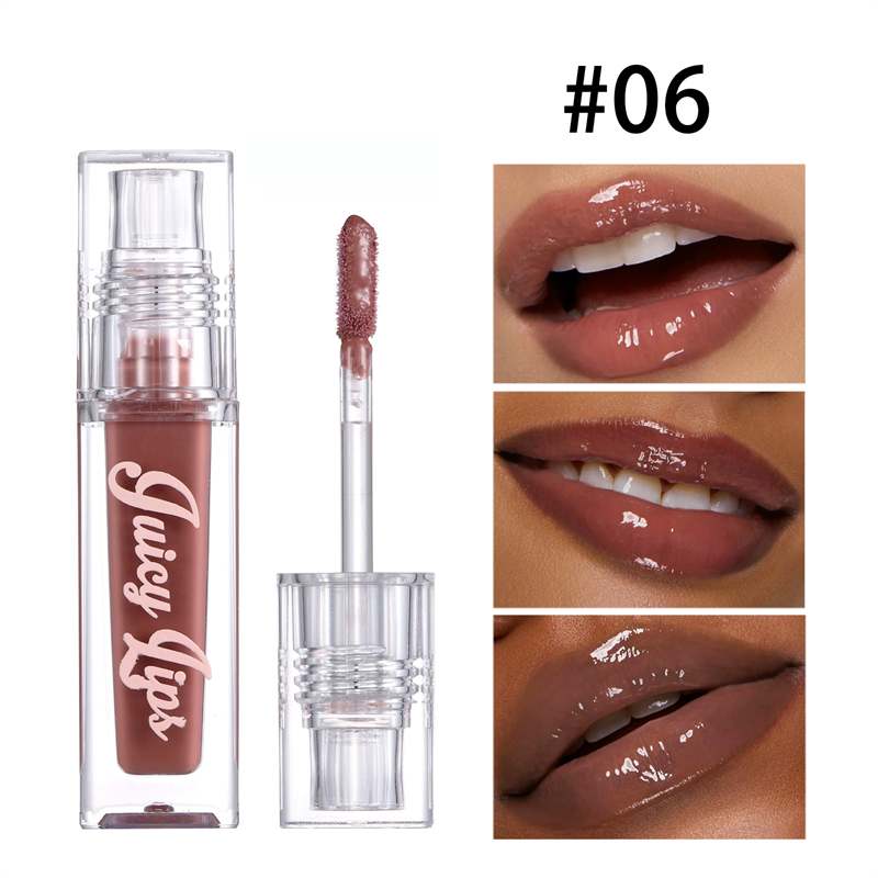 1PCHydrating Crystal Lip Oil - Plumping & Moisturizing Gloss with Tinted Shades High-shine Wet Cherry Pink Pearl Glow Lip Makeup B2-1032 view 10