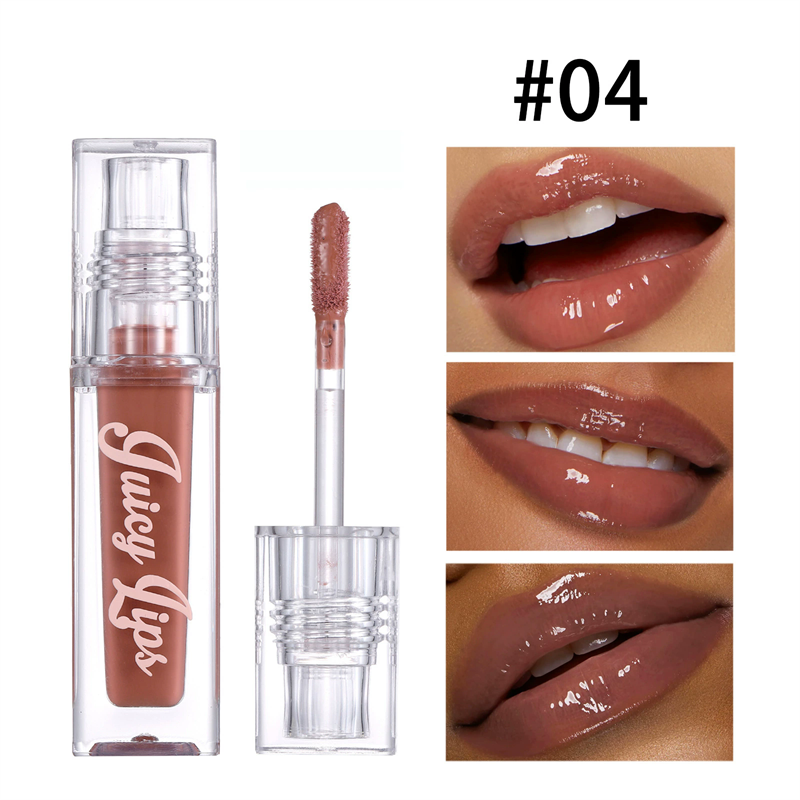 1PCHydrating Crystal Lip Oil - Plumping & Moisturizing Gloss with Tinted Shades High-shine Wet Cherry Pink Pearl Glow Lip Makeup B2-1032 view 8