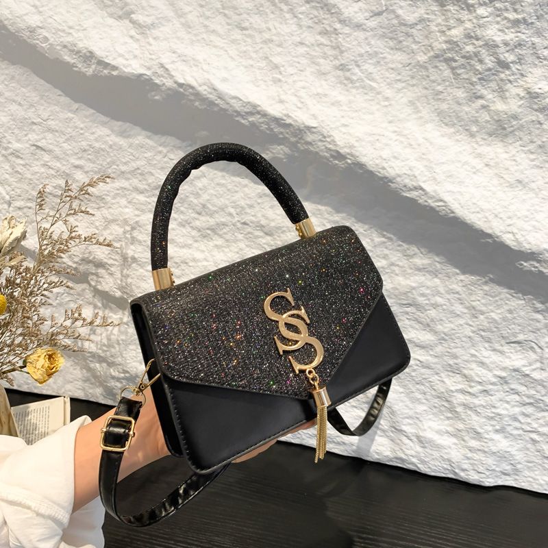 1PC Glitter Gold Silver Rhinestone Clutch; Luxury Evening Bag; High-Quality Shoulder Crossbody Handbag for Women