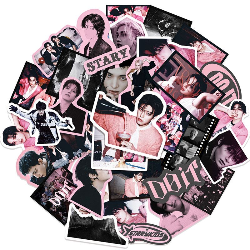 50Pcs New Stray Kids Stickers New Album DO IT Photo Mix Stickers SKZOO Peripheral Stickers Notebook Cup Decoration Stickers H-82