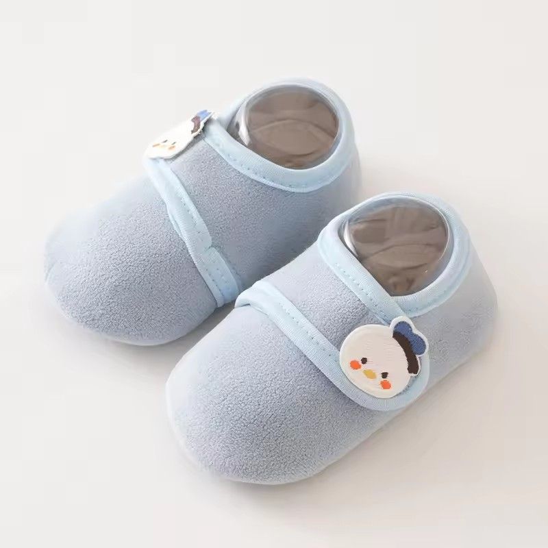 Cartoon Bears Baby Floor Socks Kids Plush Slippers Toddler Warm Shoes Children Soft Non-slip Prewalkers Indoor Home Slippers