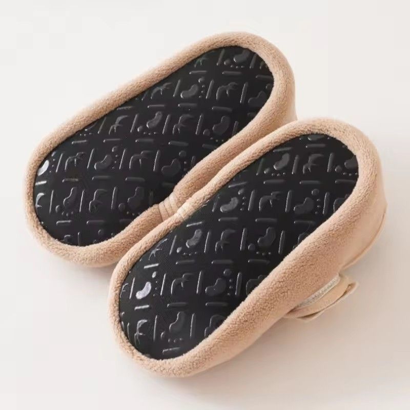 Cartoon Bears Baby Floor Socks Kids Plush Slippers Toddler Warm Shoes Children Soft Non-slip Prewalkers Indoor Home Slippers