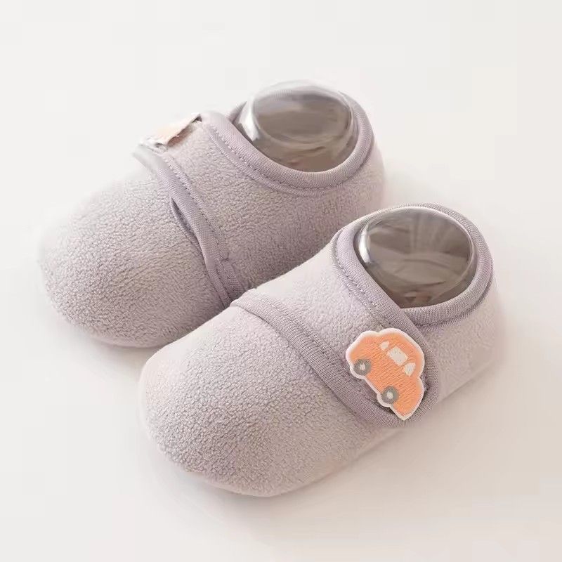 Cartoon Bears Baby Floor Socks Kids Plush Slippers Toddler Warm Shoes Children Soft Non-slip Prewalkers Indoor Home Slippers