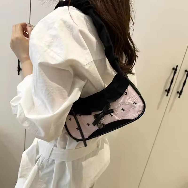 New Cute Checkered Handheld Underarm Bag Cowboy Sweet Women'S Simple And Fresh Y2k Fashion Casual Shoulder Bag Gift For Friengds