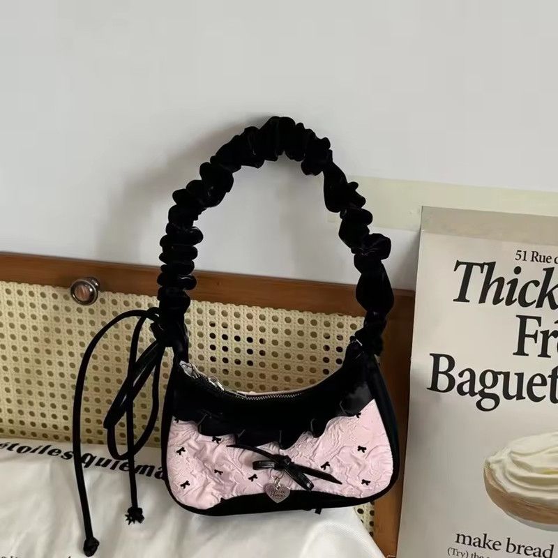 New Cute Checkered Handheld Underarm Bag Cowboy Sweet Women'S Simple And Fresh Y2k Fashion Casual Shoulder Bag Gift For Friengds
