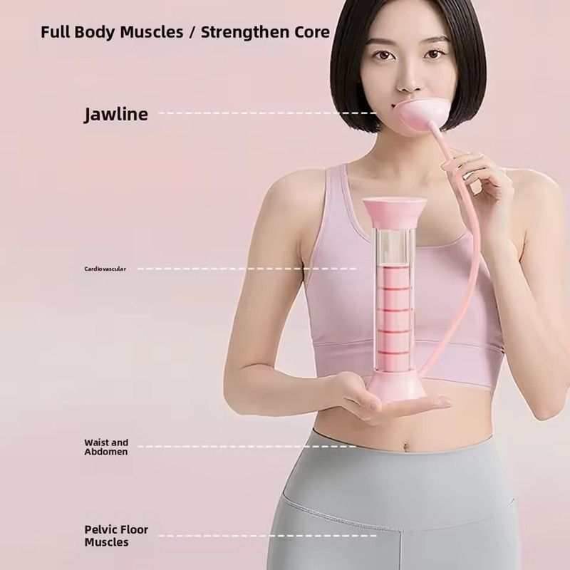 1PC Adjustable Diaphragm Breathing Dumbbell Trainer With Counter Abdominal Muscle Trainer Deep Breathing Exercise Lung Capacity