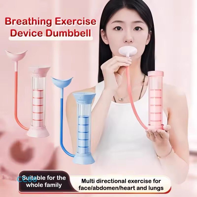 1PC Adjustable Diaphragm Breathing Dumbbell Trainer With Counter Abdominal Muscle Trainer Deep Breathing Exercise Lung Capacity
