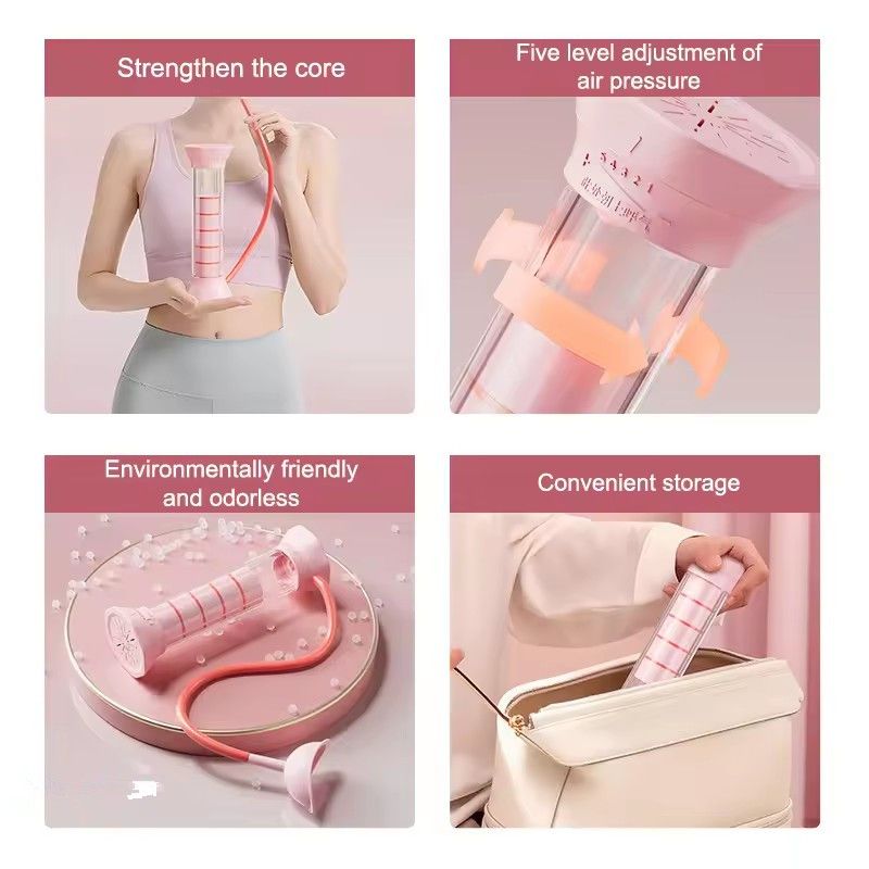 1PC Adjustable Diaphragm Breathing Dumbbell Trainer With Counter Abdominal Muscle Trainer Deep Breathing Exercise Lung Capacity