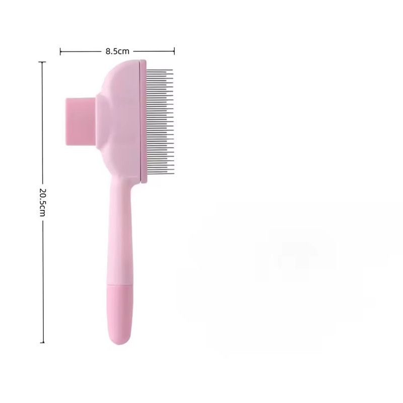 1PC Self-Cleaning Pet Brush for Cats & Dogs Dematting Deshedding Comb Grooming Rake with Massage Needles Detangling Fur Remover