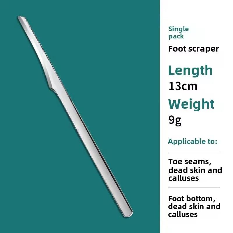 2PCS Pedicure Knife Tools Kits Professional Stainless Steel Foot Scrubber Dead Skin Remover Foot Scraper Knife Foot Care Tool