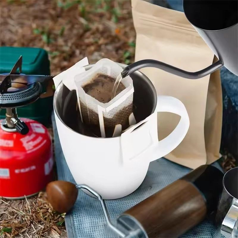 50PCS Coffee Filter Paper Bags Disposable Hanging Ear Espresso Coffee Accessories Biodegradable Home Use Drip Coffee Bag