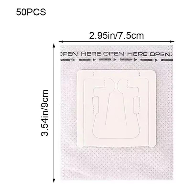 50PCS Coffee Filter Paper Bags Disposable Hanging Ear Espresso Coffee Accessories Biodegradable Home Use Drip Coffee Bag