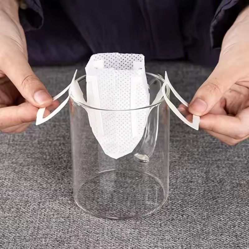 50PCS Coffee Filter Paper Bags Disposable Hanging Ear Espresso Coffee Accessories Biodegradable Home Use Drip Coffee Bag