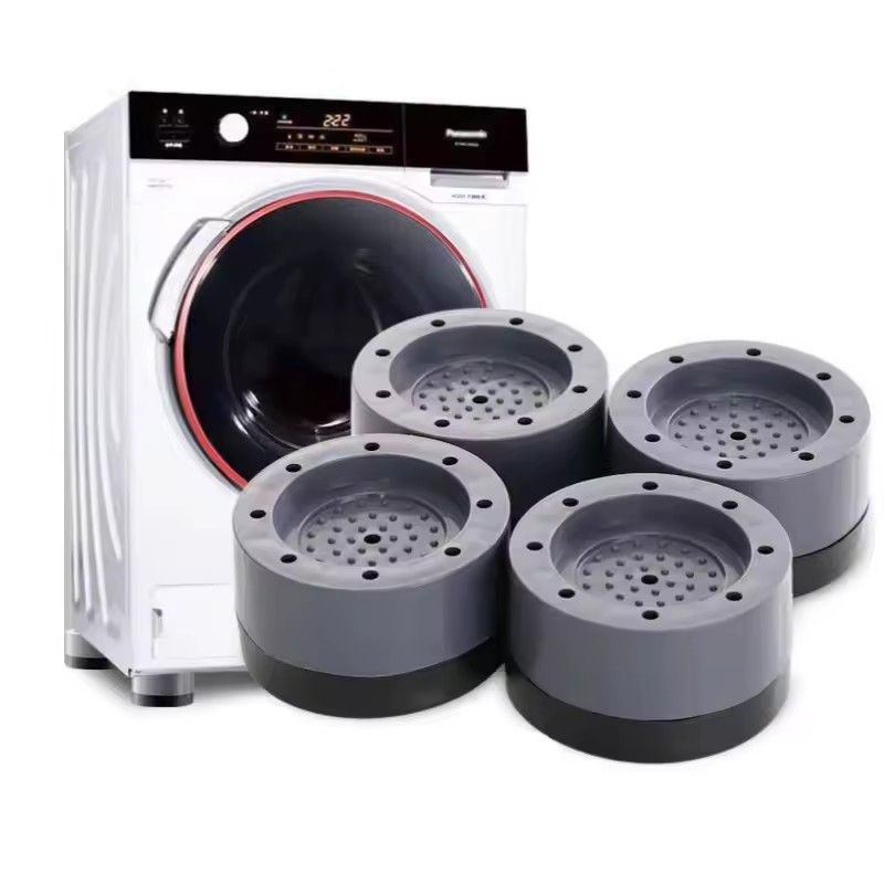 4PCS Anti Pads Washer Feet Pad Universal Washing Machine Anti-Skid Roller Kit Furniture Lifting Foot Base Washer Stand