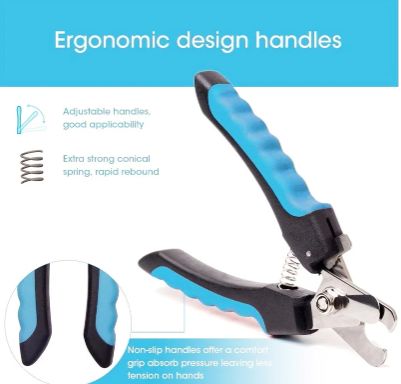 Pet Nail Clippers for Large Dog Nail Trimmer Stainless Steel Scissor Multifunctional Nail Cutter Cat Claw Care Grooming Supplies