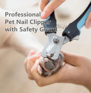 Pet Nail Clippers for Large Dog Nail Trimmer Stainless Steel Scissor Multifunctional Nail Cutter Cat Claw Care Grooming Supplies