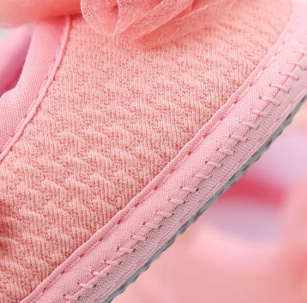 Infant Baby Girls Flower Flats Dress Shoes Cute Non-Slip Princess Party Shoes for Newborns Toddlers Soft Sole First Walkers